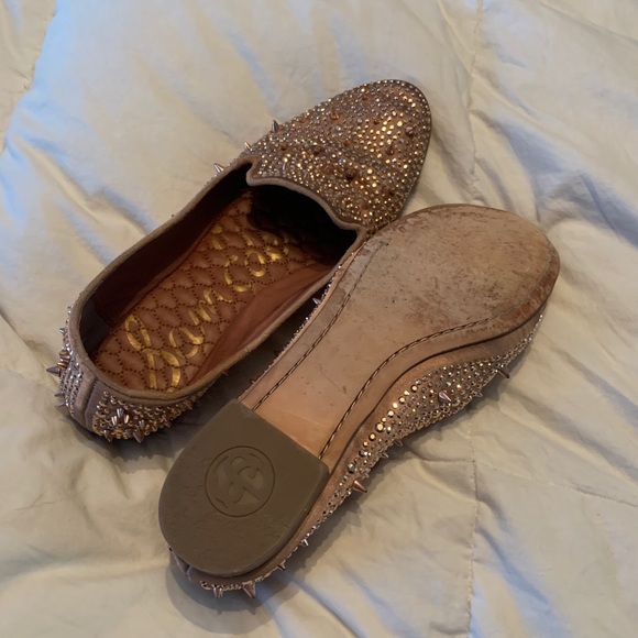 Sam Edelman Adena Studded Loafers 8.5 Rose Gold - Picture 5 of 15